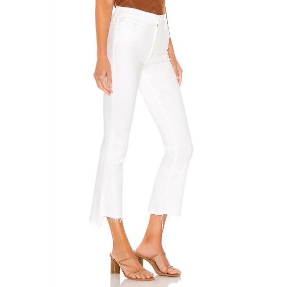 NEW MOTHER insider crop step fray jeans in fairest of them all - Picture 3 of 3